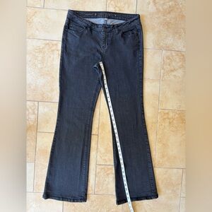 Jennifer Lopez Boot Cut Black Jeans 5 Pockets Large 6 EUC